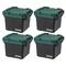 Iris® Remington 30 qt. Black Heavy Duty Trailbox, 4 Ct